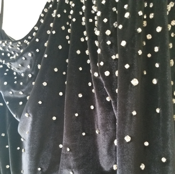 RETROFETE Velvet Embellished One Shoulder Bodysuit - Picture 9 of 16